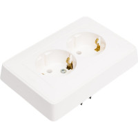 Розетка Legrand Cariva 2х2К+3 немецкий стандарт 16 А 250 В~ белый 773627