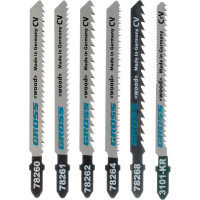 Набор полотен для электролобзика по дереву (6 шт.)  Profi, пластиковый кейс GROSS 78290