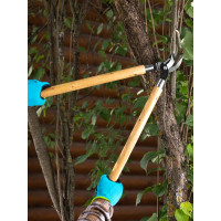 Сучкорез с загнутыми лезвиями 640мм PALISAD из углеродистой стали,деревянные ручки// 605665