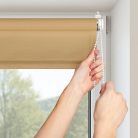 Рулонная штора PRAKTO Shantung 110х160 см, бежевый 7792973