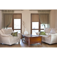 Рулонная штора PRAKTO Shantung 110х160 см, бежевый 7792973