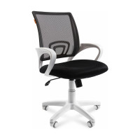 Компьютерное кресло CHAIRMAN 696 белый пластик TW-11/TW-01 черный 00-07014835