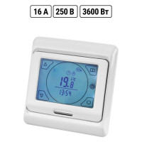 Терморегулятор TDM Термостат для теплого пола электронный сенсорный ТТПЭ-2 16А 250В с датчиком 3м Electric SQ2503-0002