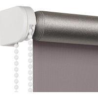 Рулонная штора PRAKTO Blackout Silver 200х175см серый 7792188
