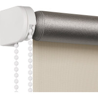 Рулонная штора PRAKTO Blackout Silver 40х160см светло-бежевый 7794533