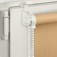 Рулонная штора PRAKTO Shantung 40х160см бежевый 7792898