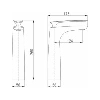 Смеситель для раковины RavSlezak Tigris TG130.5CMATC