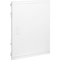 Щит Legrand встраиваемый Nedbox со скругленной дверью белой RAL 9010 2 рейки 24+4 модуля 001412
