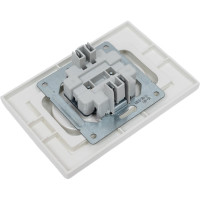 2-я розетка MONO ELECTRIC Despina без заземления, жемчуг 102-252505-121