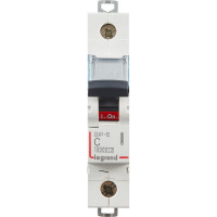 Автоматический выключатель Legrand DX³-E 6000 6 кА тип характеристики C 1П 230/400 В~ 25 А 1 модуль 407265