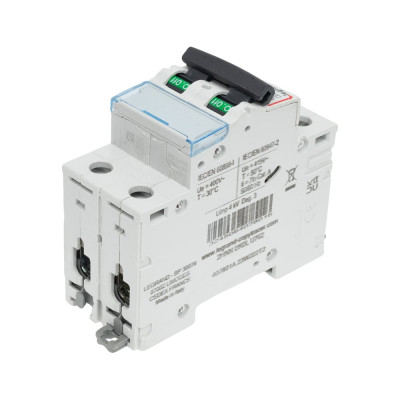 Автоматический выключатель Legrand DX3 6000 - 10 кА - тип C - 2П - 20 А - 2 модуля 407801