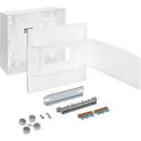 Пластиковый щиток Legrand Practibox S  Навесной 1X8 Белая дверь 134608