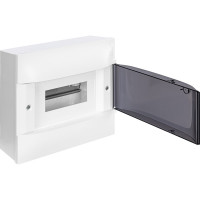 Пластиковый щиток Legrand Practibox S  Навесной 1X8 Дымчатая дверь 134618