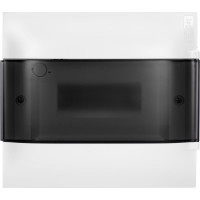 Пластиковый щиток Legrand Practibox S  Навесной 1X8 Дымчатая дверь 134618