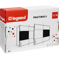 Пластиковый щиток Legrand Practibox S  Встраиваемый 1X12 Дымчатая дверь 135551