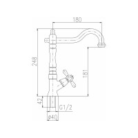 Смеситель для кухни RavSlezak MORAVA MK194/8SM