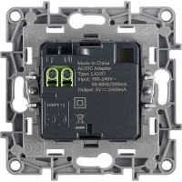 Зарядное устройство Legrand USB тип А / тип А Legrand Etika 3000мА 15Вт алюминий 672494