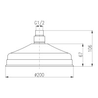 Лейка верхнего душа RavSlezak KS0020Z