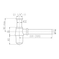 Сифон для умывальника RavSlezak MD0545CMAT