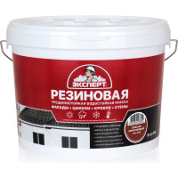 Краска резиновая трещиностойкая ЭКСПЕРТ красно-коричневый RAL 3009 9 л 29841