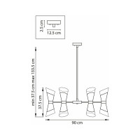 Люстра на штанге Lightstar 817162