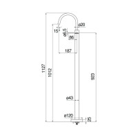 Смеситель для раковины Nobili VELIS напольный VE125189/3CR 00000106743