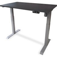 Стол StolStoya МОТОР UP с регулируемой высотой подстолье серое и столешница МДФ эмаль сланцево-серая SE211ISSS14070
