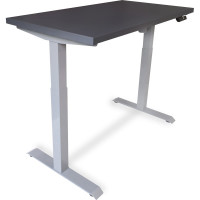 Стол StolStoya МОТОР UP с регулируемой высотой подстолье серое и столешница МДФ эмаль сланцево-серая SE211ISSS14070