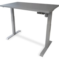 Стол StolStoya МОТОР UP с регулируемой высотой подстолье серое и столешница МДФ эмаль серая 140x70 SE211ISS14070