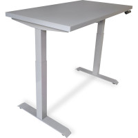Стол StolStoya МОТОР UP с регулируемой высотой подстолье серое и столешница МДФ эмаль серая 140x70 SE211ISS14070