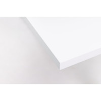 Стол StolStoya МОТОР UP с регулируемой высотой подстолье черное и столешница МДФ эмаль белая 140x70 SE211IBW14070