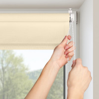 Рулонная штора PRAKTO Shantung 90х160 см, песочный 7792393
