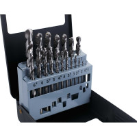 Набор сверл Кратон по металлу 1.0-10.0мм 19шт белые мет. коробка 1 05 01 013