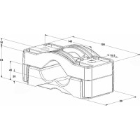 Кабельный хомут для крепления кабеля треугольником Dutchclamp диаметр 38...51 мм Triple-38-51