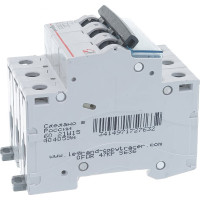 Автоматический выключатель Legrand TX³ 6000 6 кА тип характеристики C 3П 400 В~ 32 А 3 модуля 404059