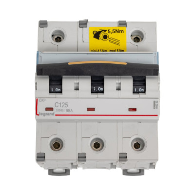 Автоматический выключатель Legrand DX3 3П C125A 10kA/16kA 409282