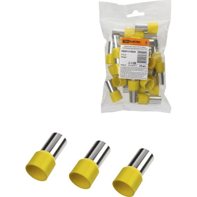 Наконечник-гильза TDM ELECTRIC е70-20 70мм2 с изолированным фланцем (25шт) SQ0512-0029