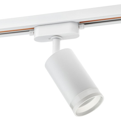 Трековый поворотный светильник RITTER Artline цилиндр 55x100mm GU10 230В 4м.кв алюминий/пластик белый 59879 8