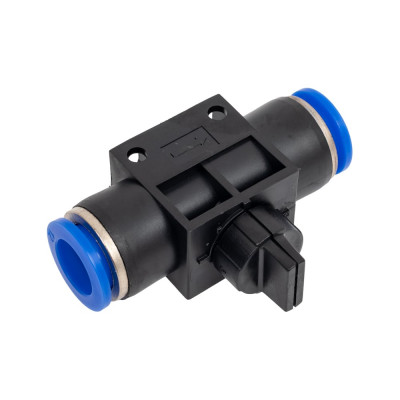 Фитинг Partner для пластиковых трубок с краном 12x12мм SHVFF12-12(7033) PA-SHVFF12-12(7033)