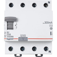 Выключатель дифференциального тока Legrand Rx3 300ма 25а 4п Ac 402070