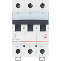 Автоматический выключатель Legrand TX3 C10A 3П 6000 404054