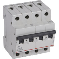 Автоматический выключатель Legrand Rx3 4,5ka 40а 4п C 419745