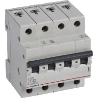 Автоматический выключатель Legrand Rx3 4,5ka 32а 4п C 419744
