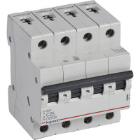 Автоматический выключатель Legrand Rx3 4,5ka 25а 4п C 419743