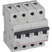 Автоматический выключатель Legrand Rx3 4,5ka 63а 4п C 419747