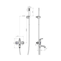 Смеситель для ванны Lemark Nubira LM6214ORB