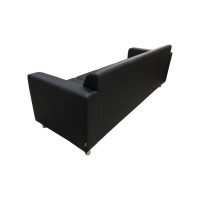 Диван Мягкий офис Артур Люкс четырехместный черный АРТЛЮ401ЧН