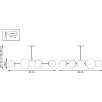 Люстра на штанге Lightstar croco 815480