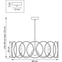 Люстра на штанге Lightstar regolo 713083