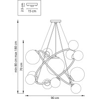Подвесная люстра Lightstar croco 815410